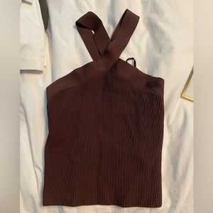 Aritzia babaton cross top